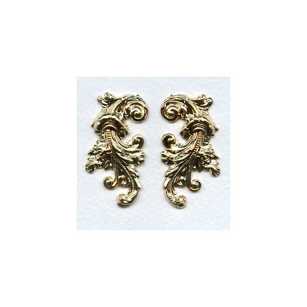Elaborate Flourishes Bright Gold 42mm (1 Set)