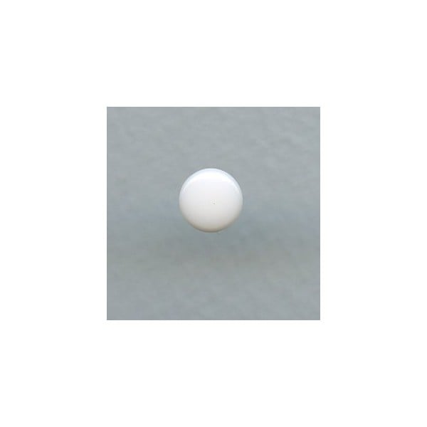 Chalk White Glass Cabochons Round Buff-Tops 7mm