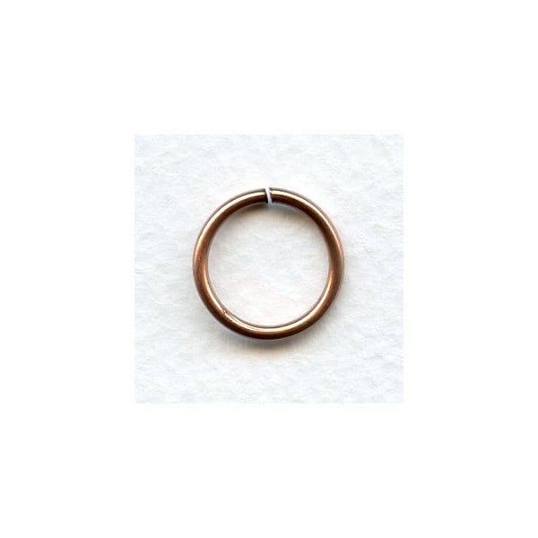 Jump Rings 16mm Round Oxidized Copper