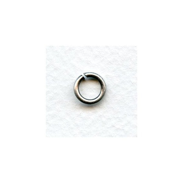 Heavy Duty Oxidized Silver Jump Rings 8.5mm (24)