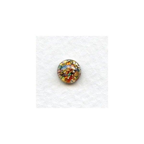 Multi-Color Glass Opal Cabochons Handmade 7mm (4)