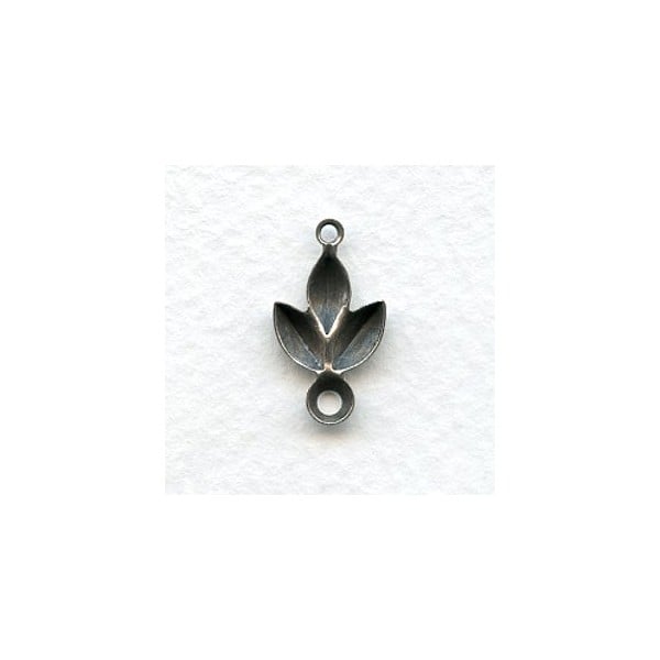 Cluster Settings 20x11mm Oxidized Silver (6)