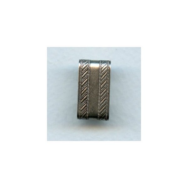Patterned Wide Link Connectors Oxidized Silver (3)