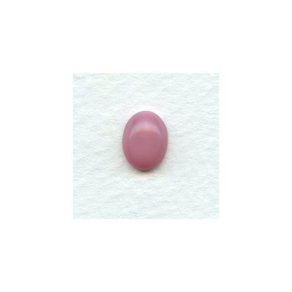 ^Rose Moonstone Glass Oval Cabochons 10x8mm