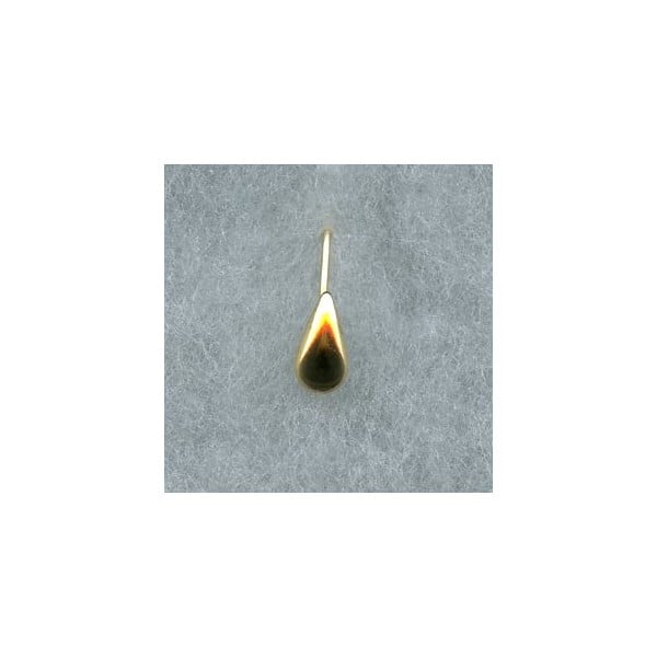 Smooth Shield Earwires with Loop Gold Plated (24)