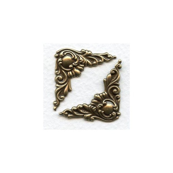 Corner Details Oxidized Brass Fancy Victorian Style (6)