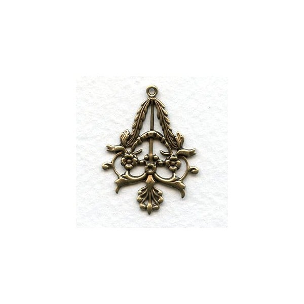 The MOST Elegant Pendant Drop Oxidized Brass (6)