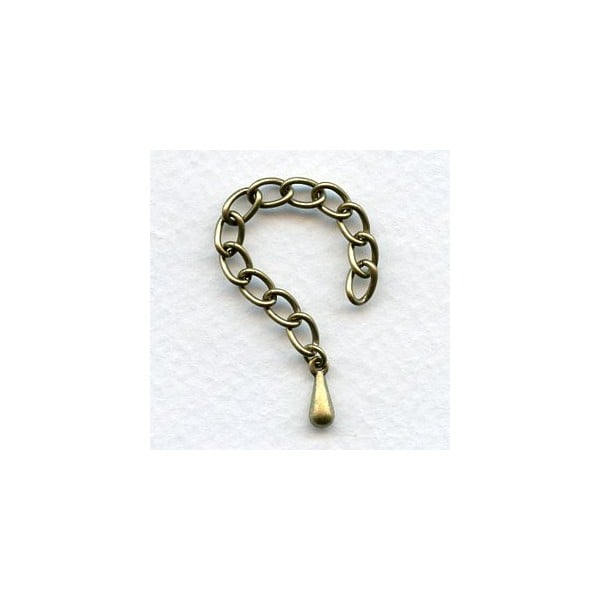 Necklace Extenders Oxidized Brass Chain (6)