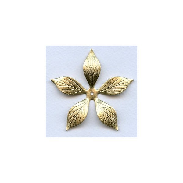 Huge Raw Brass Flower Stamping 70mm