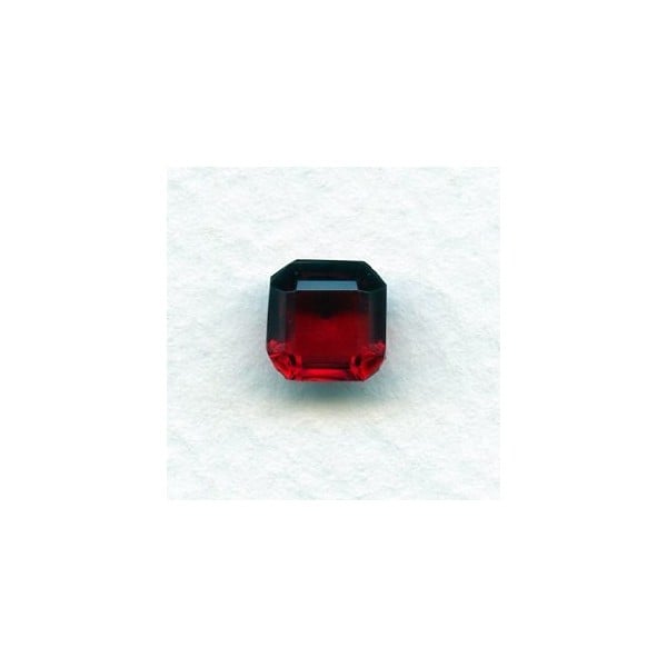 Ruby Glass Square Octagon Jewelry Stones 8x8mm (2)