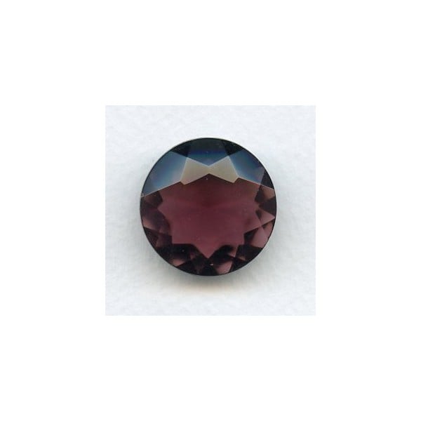 Amethyst Glass Round 25mm Unfoiled Jewelry Stone (1)