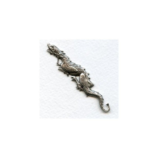 Stalking Dragon Oxidized Silver 68mm (1)