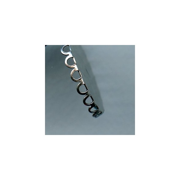 Lace Edge Settings Round 25mm Oxidized Silver (6) - Image 2
