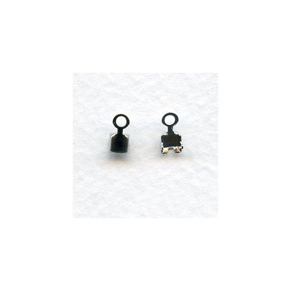 End Clamps for 18PP Rhinestone Chain Silver (24)