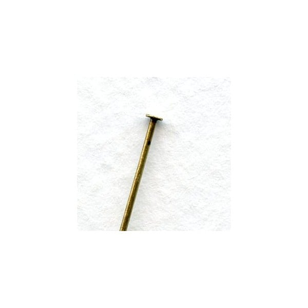 Standard 21 Gauge Head Pins 2 Inches Oxidized Brass (100)