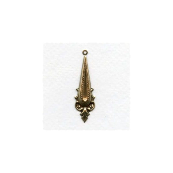 Ornate 44mm Pendant Oxidized Brass (12)