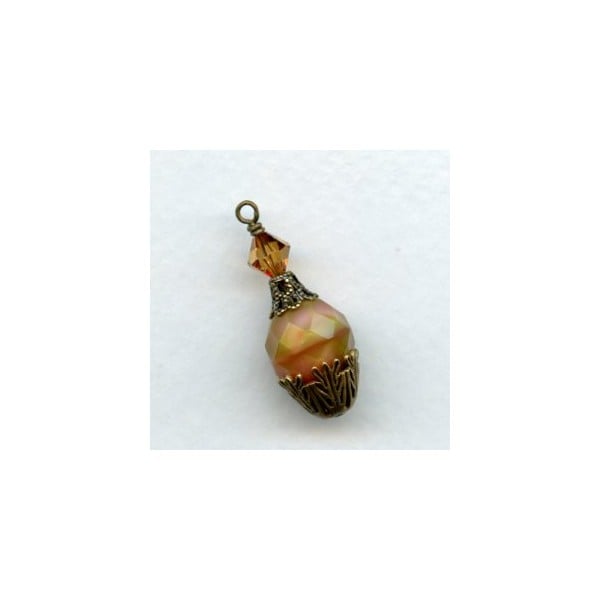 Bell Shape Filigree Bead Caps Oxidized Brass 7mm (30) - Image 2