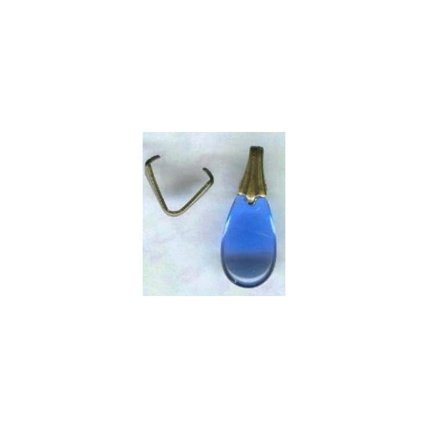 ^Pinch Bails for Glass Pendants Oxidized Brass
