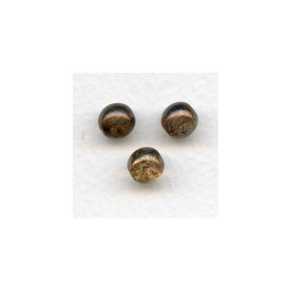 Taupe Luster Effect Smooth Round Glass 8mm Beads