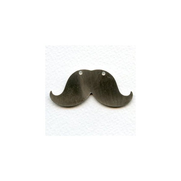 Steampunk Mustaches Brushed Silver 56mm (3)
