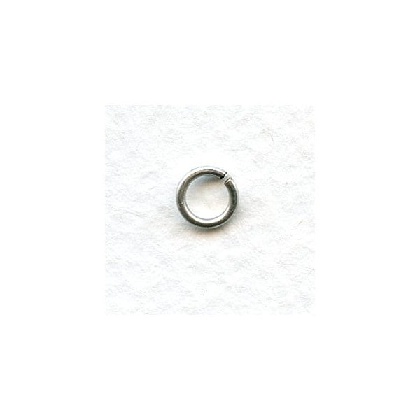 Round Jump Rings 5.8mm Oxidized Silver (100)