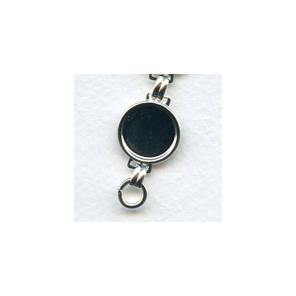Linked Bracelet Bright Silver 13mm Wells (1)