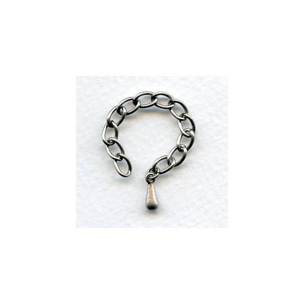 Necklace Extenders Oxidized Silver (6)