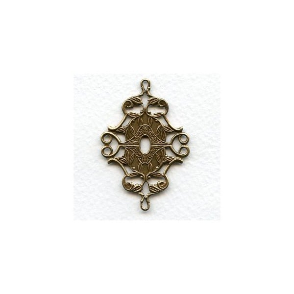 Grand Oxidized Brass Connector Base (1)