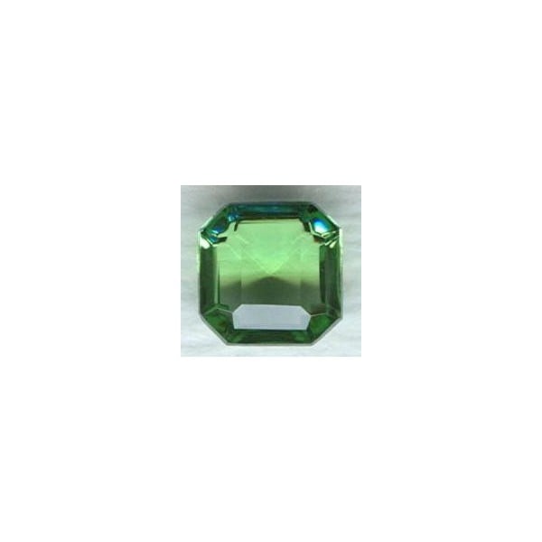 ^Peridot Glass Square Octagon Stones 10x10mm