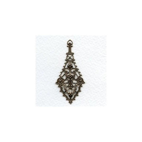 The Ultimate Filigree Pendants Oxidized Brass 55mm (2)