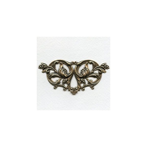 Resplendent Berries and Flourishes Stamping Brass (1)