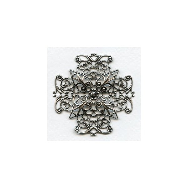 Grand Filigree Oxidized Silver 61mm (1)