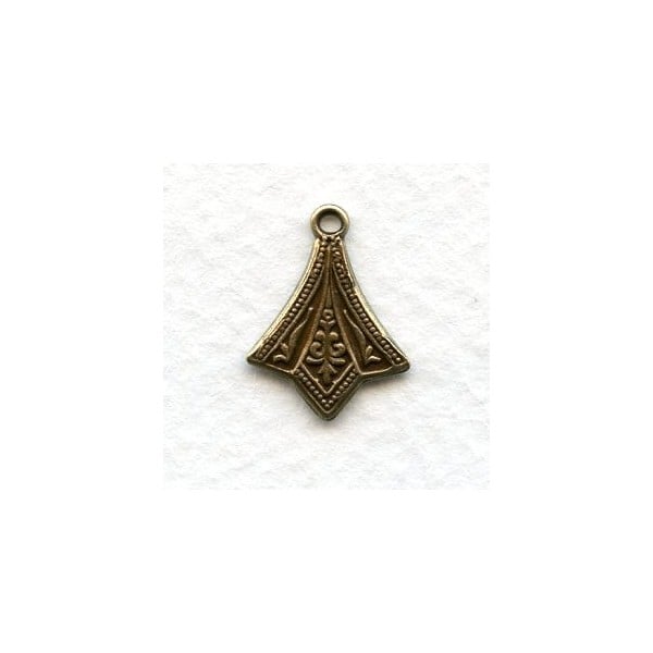 Add a Loop Pendant Stamping Oxidized Brass (12)