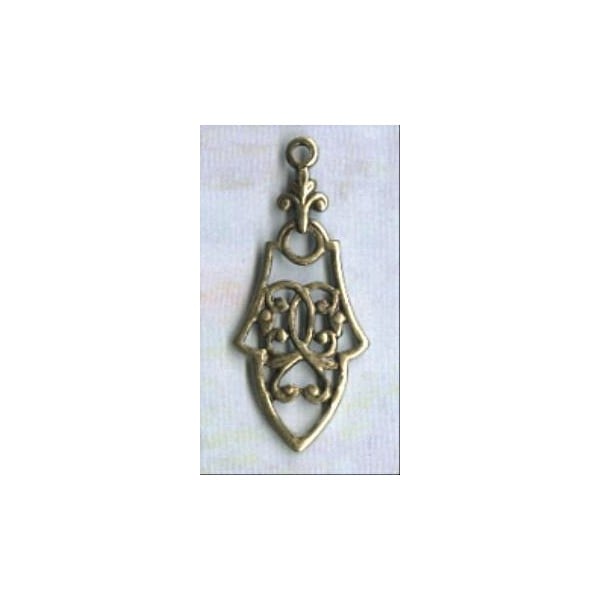 ^Pendant Drops Gothic Details Oxidized Brass (12)
