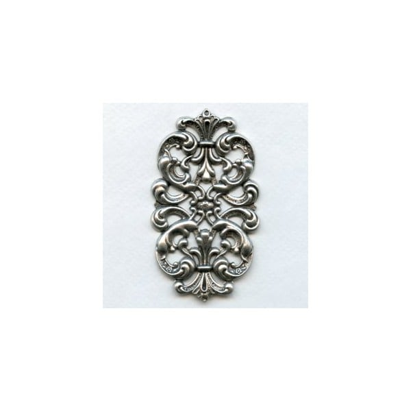 Elegant Dramatic Stamping Oxidized Silver (1)