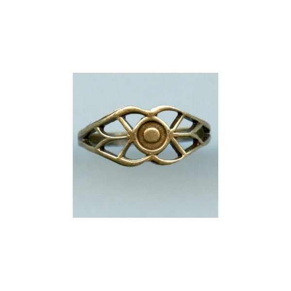 Filigree Design Finger Ring Oxidized Brass (1)