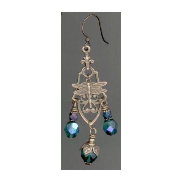 ^Pendant Drops Gothic Details Oxidized Brass (12) - Image 3