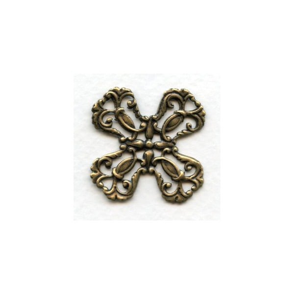 ^Filigree Ornamentation Oxidized Brass 32mm