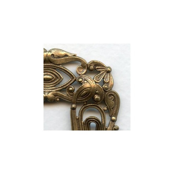 Filigree Framework Oxidized Brass Three Inches! - Image 2