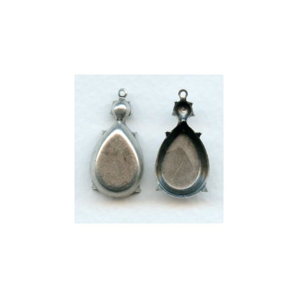Multiple Stone Settings with Loop Oxidized Silver (12)