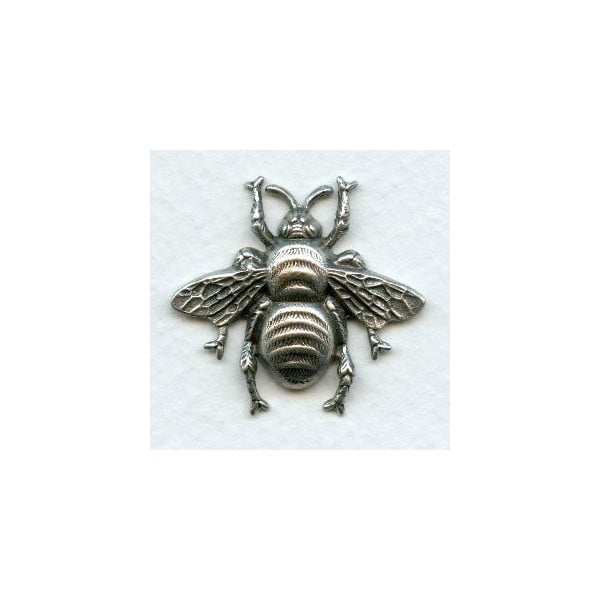 Bumblebee Stampings 31mm Oxidized Silver (3)