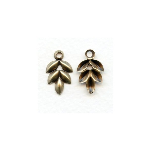 Cluster Navette Setting Pendants Oxidized Brass (12)
