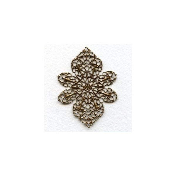 Fabulous Filigree Oxidized Brass 60x43mm (1)