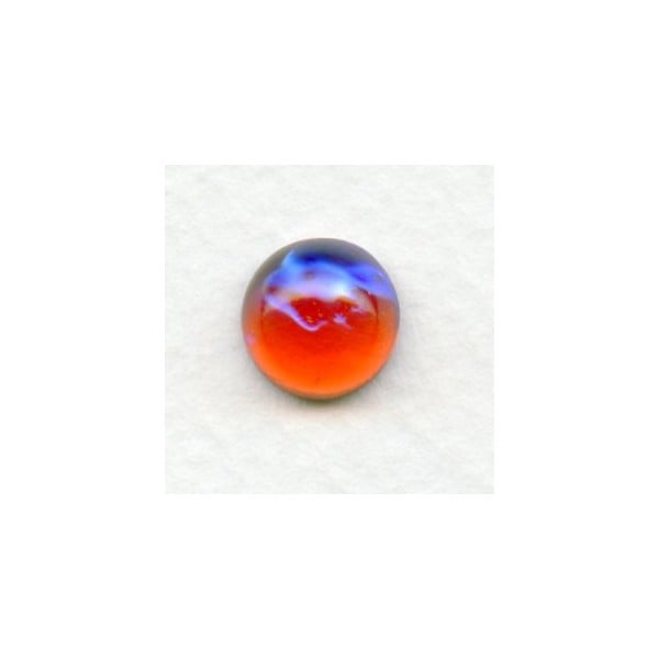 Dragon Breath Mexican Opal Glass Cabochons 11mm (2)