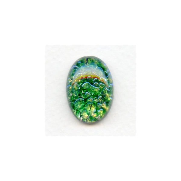 Green Glass Opal Cabochon 25x18mm (1)