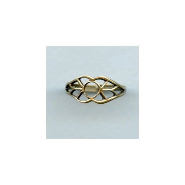 Open Filigree Design Finger Ring Oxidized Brass (1)