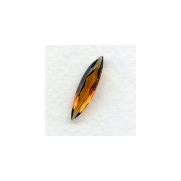 ^Smoked Topaz Glass Navette Jewelry Stones 24x6mm
