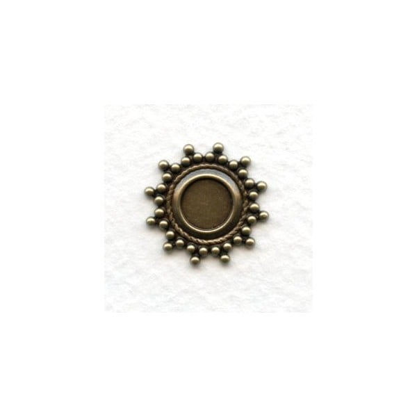 Bead Detail Oxidized Brass 7mm Settings (6)