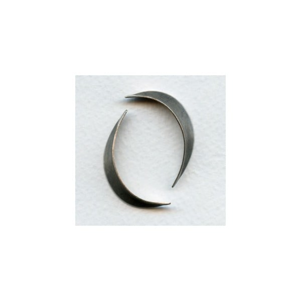 ^Long Slender Leaf Shapes Oxidized Silver 35mm (4)