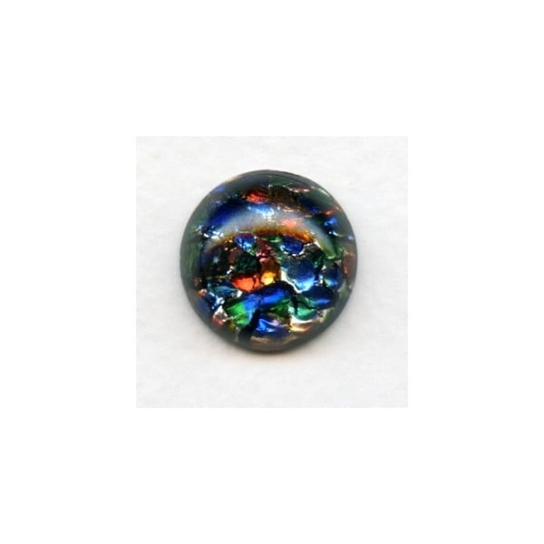 Multi-Color Black Opal Glass Stone 18mm (1)